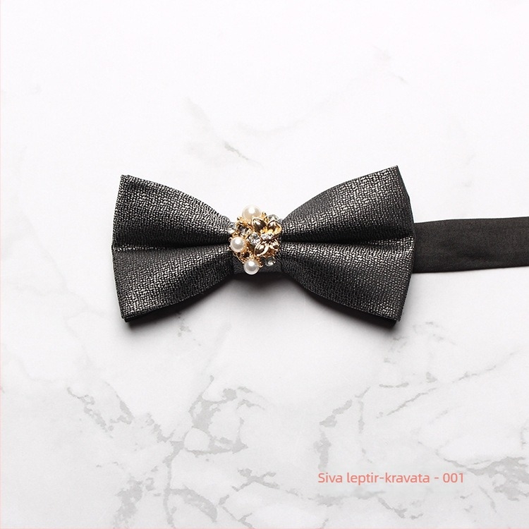 Leptir-mašna, korejskog stila, poliester, jacquard tkanina, monokromni dizajn, dijamantni detalji (poliester, korejski stil, jacquard tkanina, monokromni dizajn, dijamantni detalji)