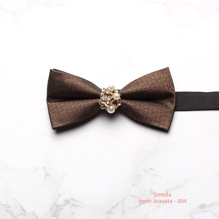 Leptir-mašna, korejskog stila, poliester, jacquard tkanina, monokromni dizajn, dijamantni detalji (poliester, korejski stil, jacquard tkanina, monokromni dizajn, dijamantni detalji)