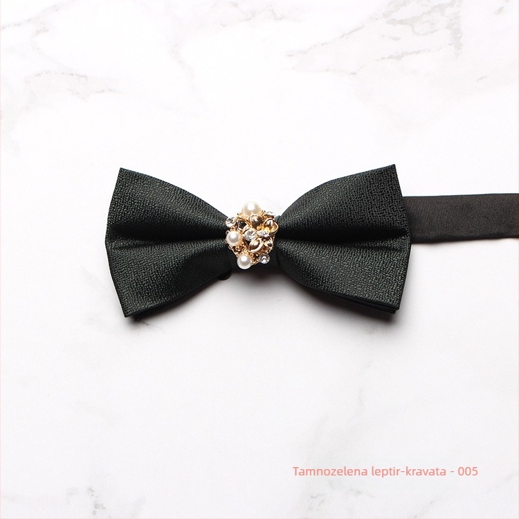 Leptir-mašna, korejskog stila, poliester, jacquard tkanina, monokromni dizajn, dijamantni detalji (poliester, korejski stil, jacquard tkanina, monokromni dizajn, dijamantni detalji)