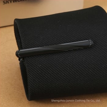 Bakrena kopča za kravatu, ravna glava, valoviti dizajn, jedinstven uzorak, elektroplatiranje