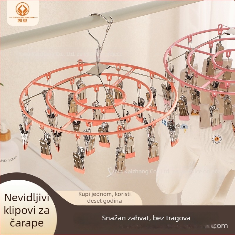 Kai Tang 24-plastične klipse za sušenje, univerzalni kućni sušilac za čarape i donje rublje