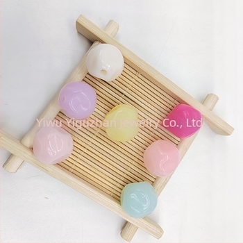 DIY akrilne perle za dodatke, okrugli oblik, sladak stil, porijeklo Yiwu