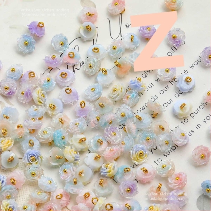 DIY dodaci za nakit s ružom – ručno izrađena ruža od perli, cvjetni motiv, proljeće 2025