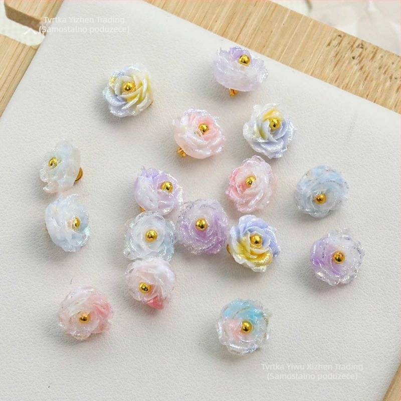 DIY dodaci za nakit s ružom – ručno izrađena ruža od perli, cvjetni motiv, proljeće 2025