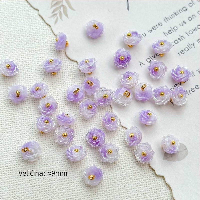 DIY dodaci za nakit s ružom – ručno izrađena ruža od perli, cvjetni motiv, proljeće 2025