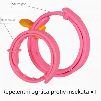 Ovratnik protiv buha za mačke i pse, mohair materijal, Univerzalna prilagodba, prevencija buha i krpelja, vanjsko deworming