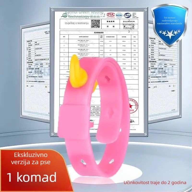 Ovratnik protiv buha za mačke i pse, mohair materijal, Univerzalna prilagodba, prevencija buha i krpelja, vanjsko deworming