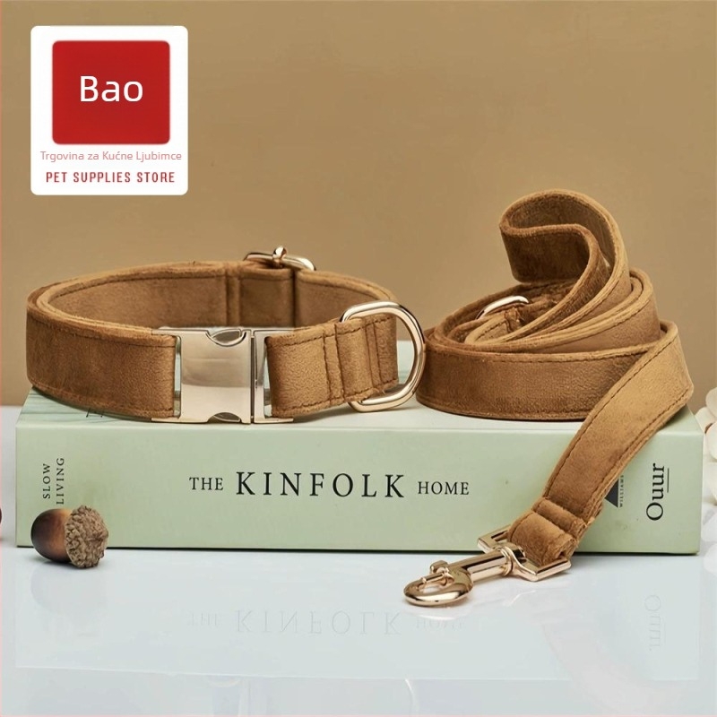 Dadugo ovratnik za pse, prugasti uzorak, vuneni materijal, univerzalna prilagodba