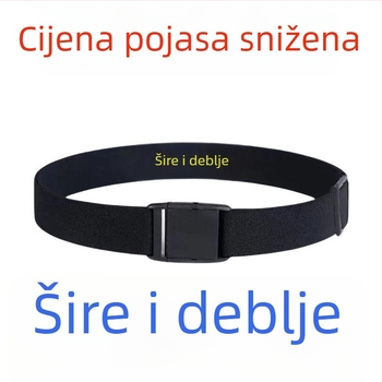 Elastični pojas za struk od prave kože za muškarce i žene, kopča s iglom, širina ispod 2 cm