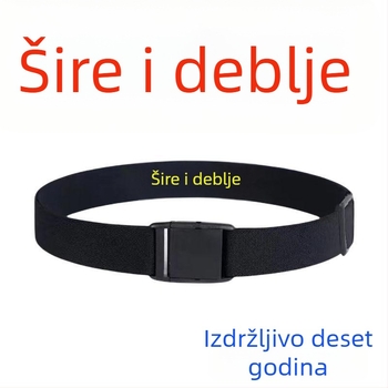 Elastični pojas za struk od prave kože za muškarce i žene, kopča s iglom, širina ispod 2 cm