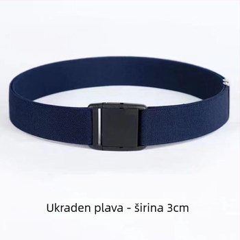 Elastični pojas za struk od prave kože za muškarce i žene, kopča s iglom, širina ispod 2 cm