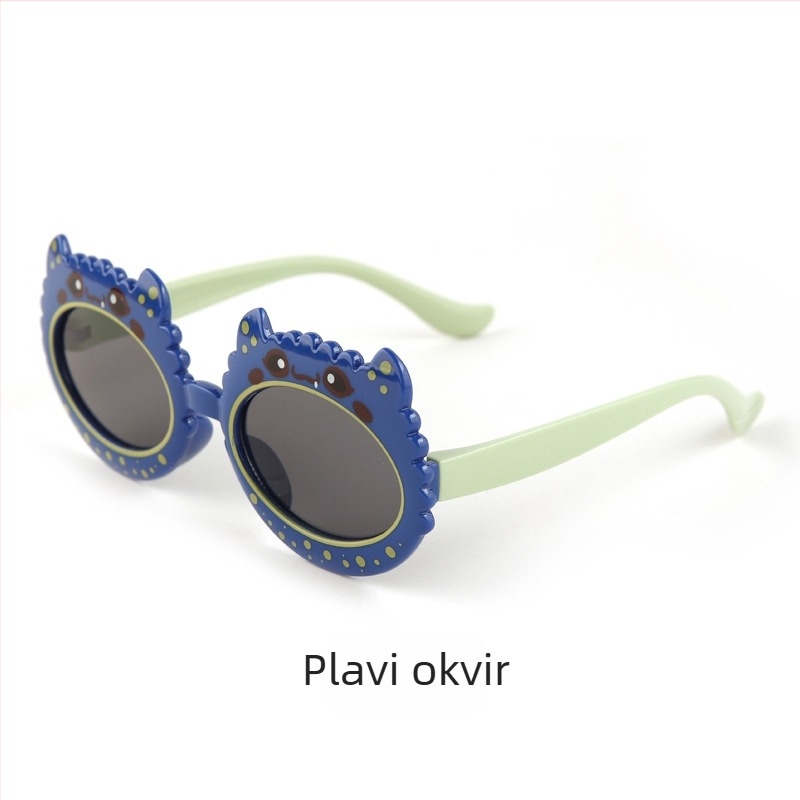 Dječje modne sunčane naočale UV400, puni okvir, ovalni oblik, neinpolarizirane, univerzalno pristajanje