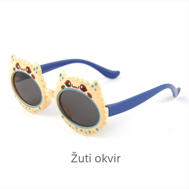 Dječje modne sunčane naočale UV400, puni okvir, ovalni oblik, neinpolarizirane, univerzalno pristajanje