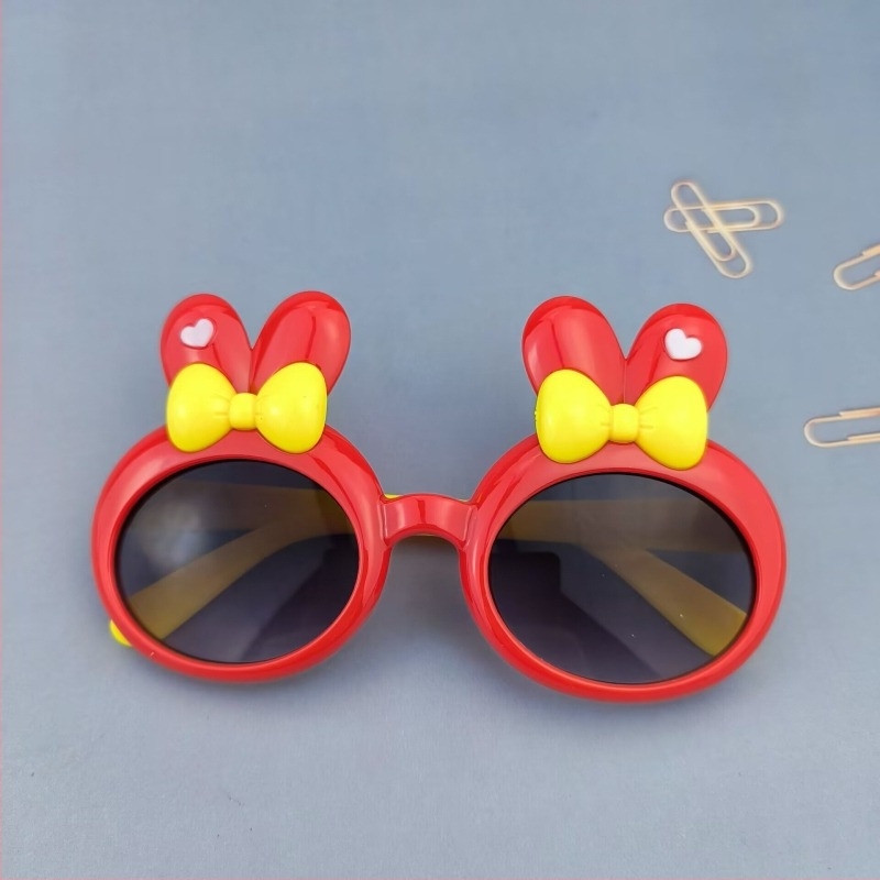 Dječje sunčane naočale – cartoon dizajn, okrugli okvir, puni okvir, UV380, AC leće, PC okvir