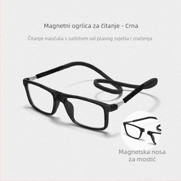 Naočale za čitanje, kružni okvir s punim PC okvirom, AC leće, zaštita od plave svjetlosti (AC leće, zaštita od plave svjetlosti, PC okvir, puni okvir, za odrasle)