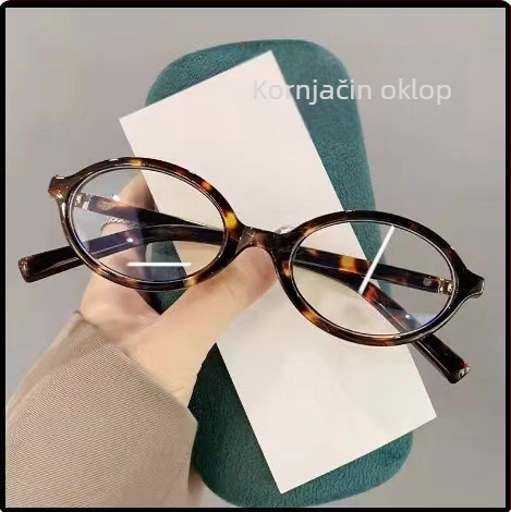 Naočale za čitanje s zaštitom od plave svjetlosti, okrugli okvir, PC leće i okvir, potpuno okvira konstrukcija, podrška za blizinu vida, za odrasle, modni stil