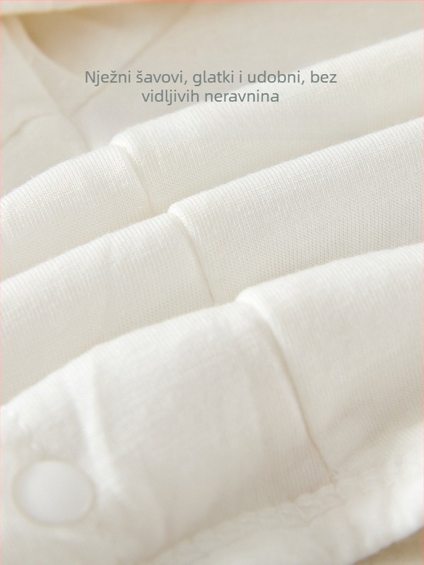 Dječji kombinezon od 100% pamuka, A-klase, za jesen-zimu, debela prešivena tkanina, dugi rukavi, trokutasti kroj, bez kostiju