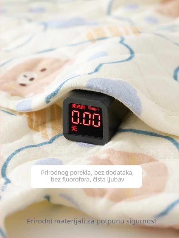 Bejbi kombinezon od pamuka – tro-slojno toplo, za novorođenčad, jesen-zima, dugi rukavi, prednje zatvaranje jednim kopčom