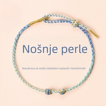 DIY pleteni narukvica od užeta, originalni dizajn, unisex, ručna izrada, porijeklo: Lianyungang