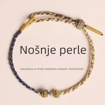 DIY pleteni narukvica od užeta, originalni dizajn, unisex, ručna izrada, porijeklo: Lianyungang