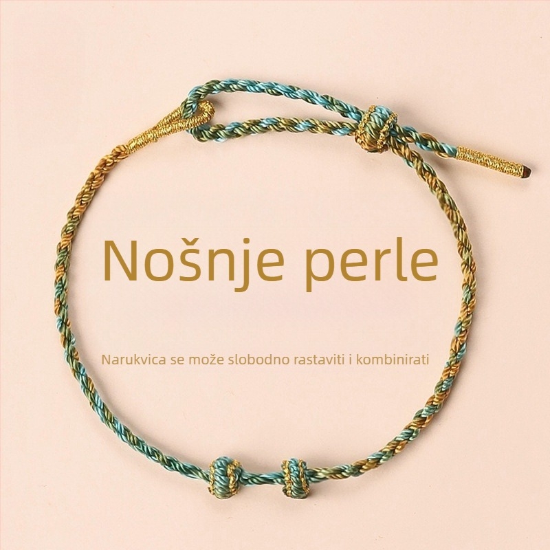 DIY pleteni narukvica od užeta, originalni dizajn, unisex, ručna izrada, porijeklo: Lianyungang