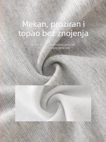 BeBi kombinezon s flis podstavom i debelim materijalom, dugi rukavi, prednje zatvaranje, za novorođenčad 0-12 mjeseci