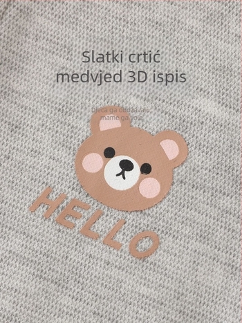 BeBi kombinezon s flis podstavom i debelim materijalom, dugi rukavi, prednje zatvaranje, za novorođenčad 0-12 mjeseci