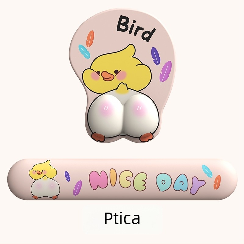 3D podloga za miša s zaštitom zapešća - Cortical materijal, OEM obrada