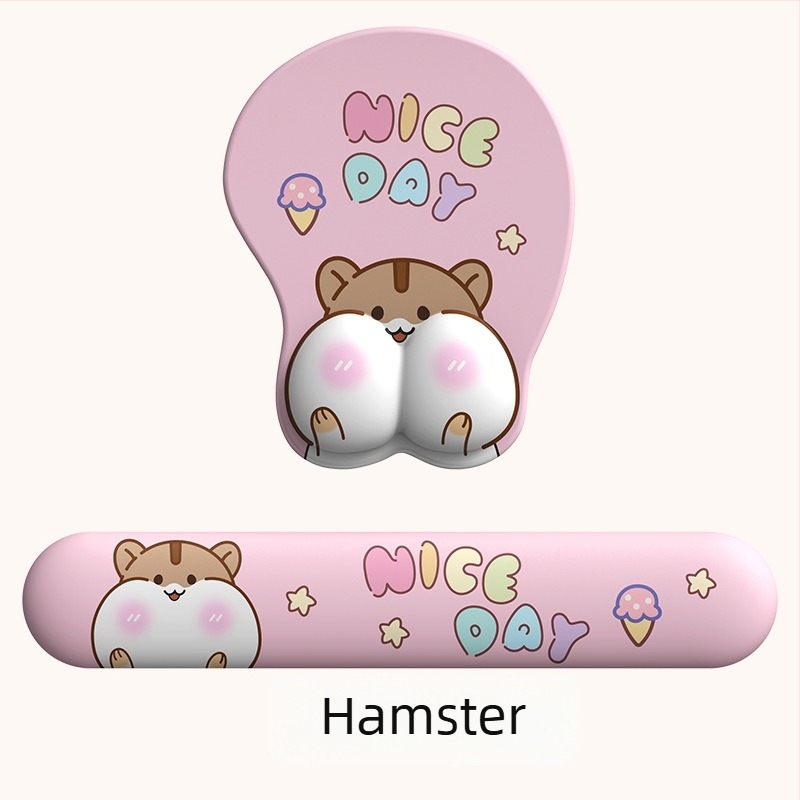3D podloga za miša s zaštitom zapešća - Cortical materijal, OEM obrada