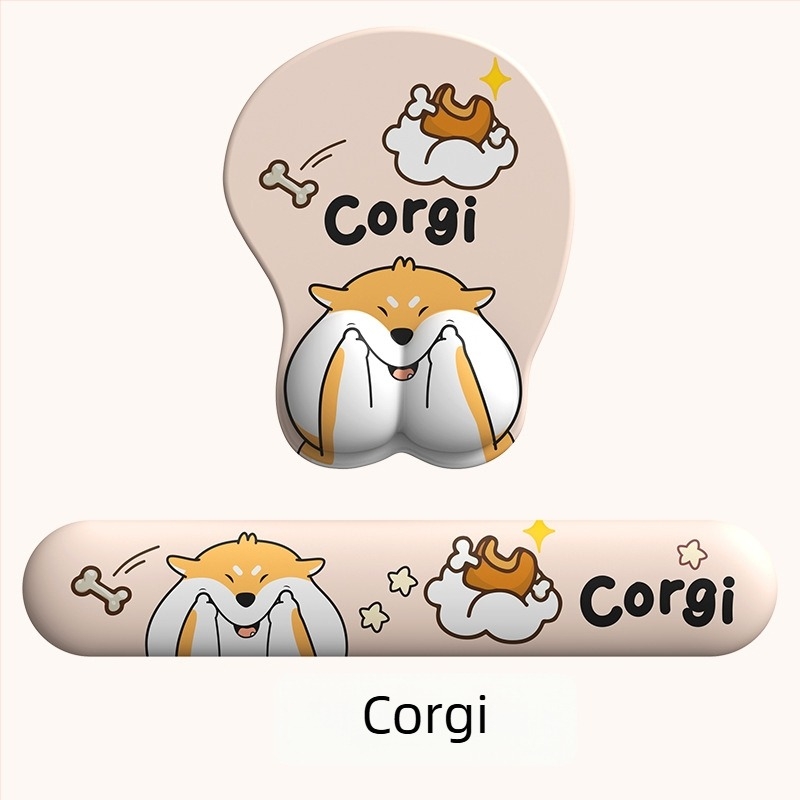 3D podloga za miša s zaštitom zapešća - Cortical materijal, OEM obrada