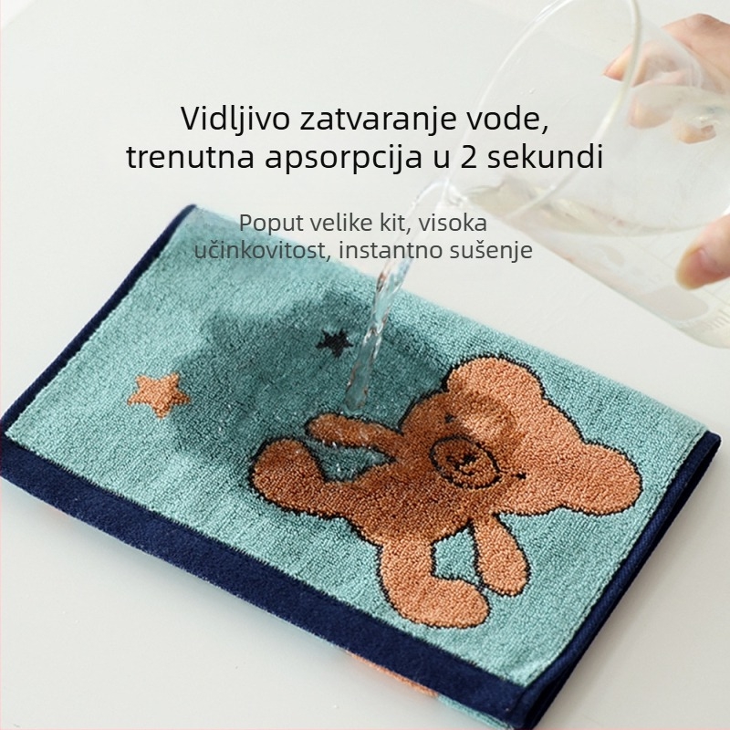 Dječji ručnik za lice i ruke, 100% pamuk, 32s pređa, 50–80 g, proizvodni proces 20058736312