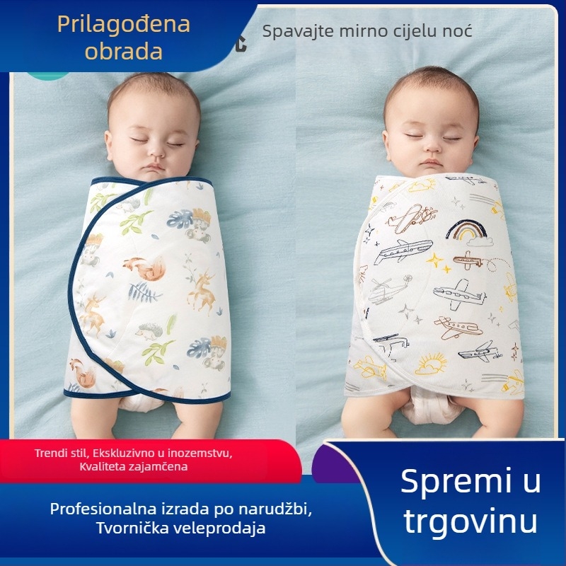 Zavojni ručnik od 100% pamuka za novorođenčad, lagani ljetni model