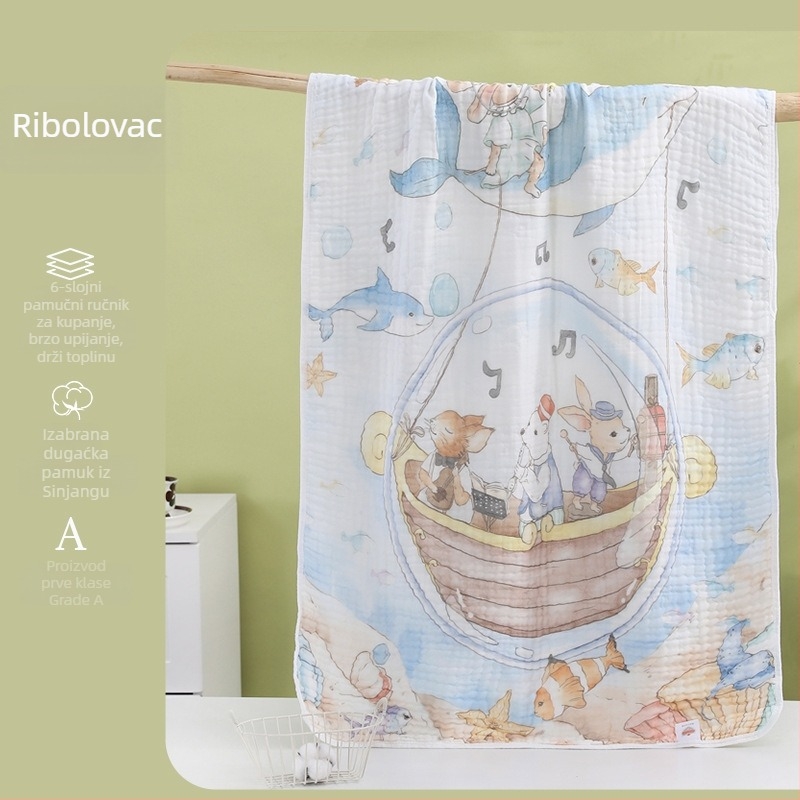 Stamens dječji pamučni ručnik za kupanje s crtanim dizajnom, 280 g, Klasa A