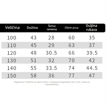 Dječji džemper s visokim ovratnikom, bez kapuljače, dugi rukav, uzorak crtić, mješavina poliestera, za djecu 3–8 godina, jesen-zima