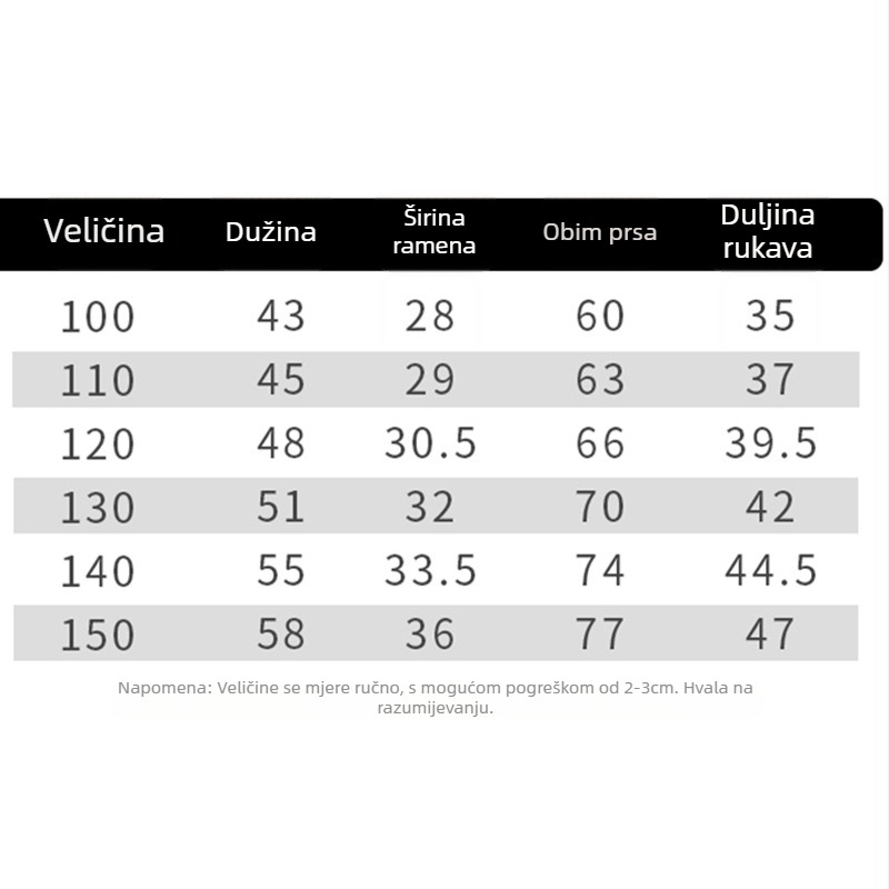 Dječji džemper s visokim ovratnikom, bez kapuljače, dugi rukav, uzorak crtić, mješavina poliestera, za djecu 3–8 godina, jesen-zima