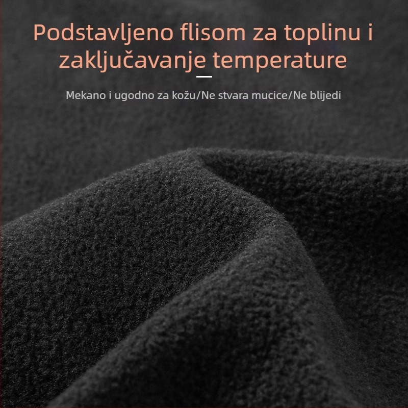 Muški termalni komplet za skijanje s fleecem podstavom, brzo sušeći osnovni sloj za zimske sportove na otvorenom