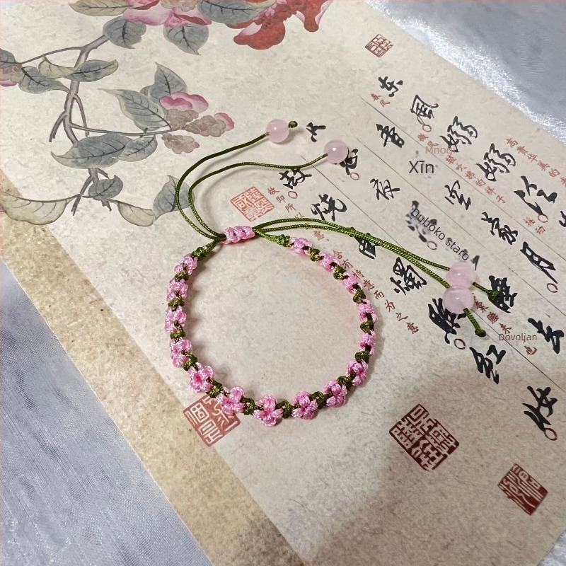 Narukvica od užeta – ručno pletena, prirodni stil, ženski dizajn, proljeće 2025, individualno pakiranje