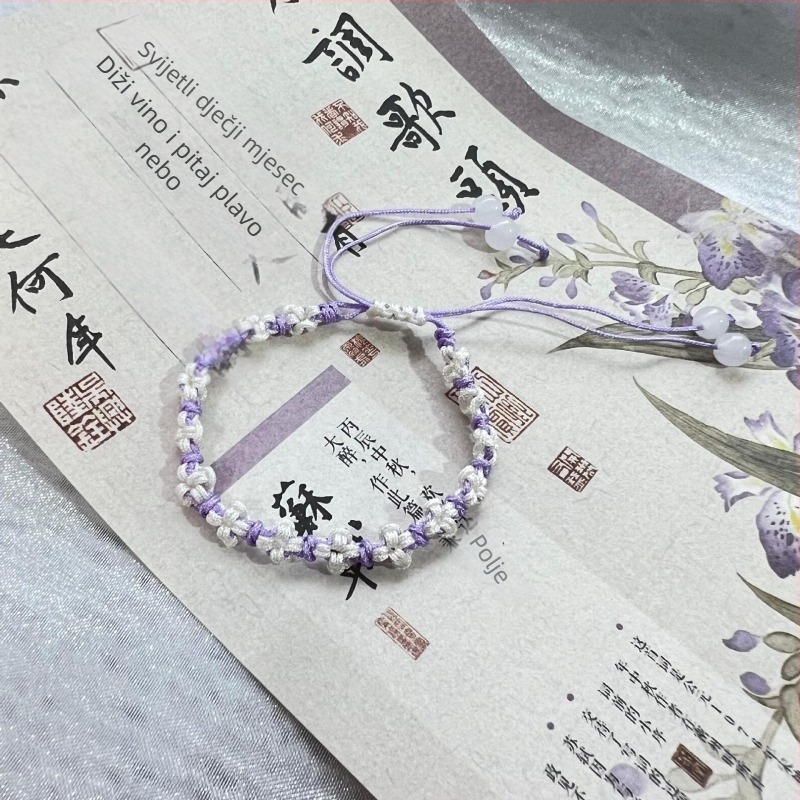 Narukvica od užeta – ručno pletena, prirodni stil, ženski dizajn, proljeće 2025, individualno pakiranje