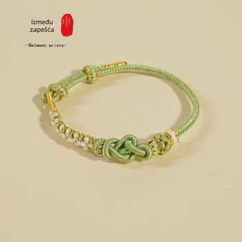 DIY pletena narukvica, šnura, etnički stil, unisex, ručno pletena