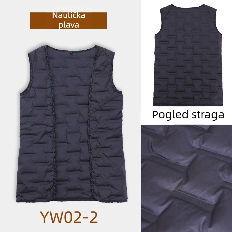 Podstava kaputa, minimalisticki stil, prilagodljiv kroj, kopčanje na jedan red, bez ovratnika, pamuk materijal