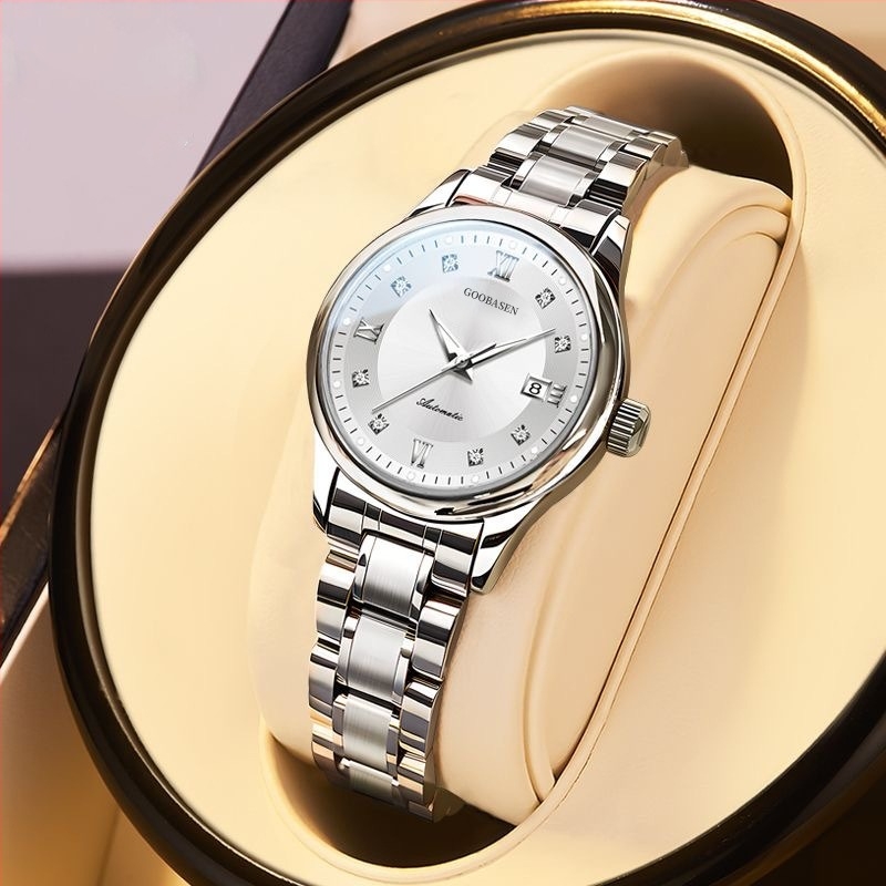 Goobasen S34 ženski kvarcni sat, vodootporan do 30M, svijetleći brojčanik, kalendar, korejski stil