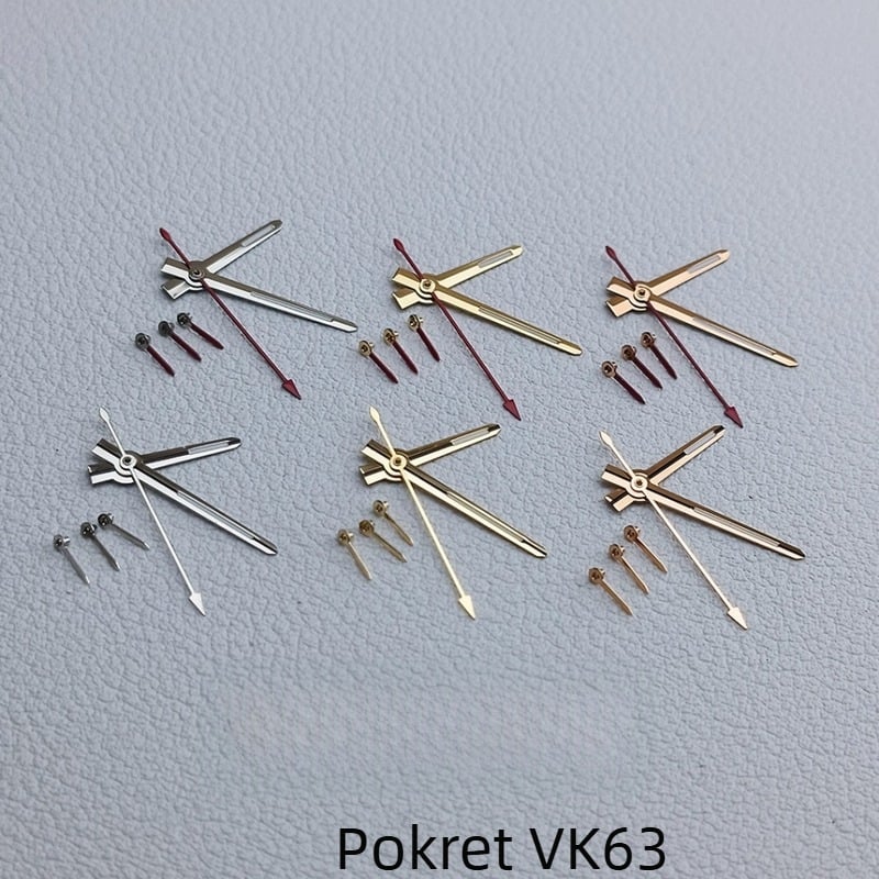 VK63 kazaljke za sat, 6-pinski zamjenski dijelovi, 1 kom u pakiranju, Proljeće 2024, Neuvoženo