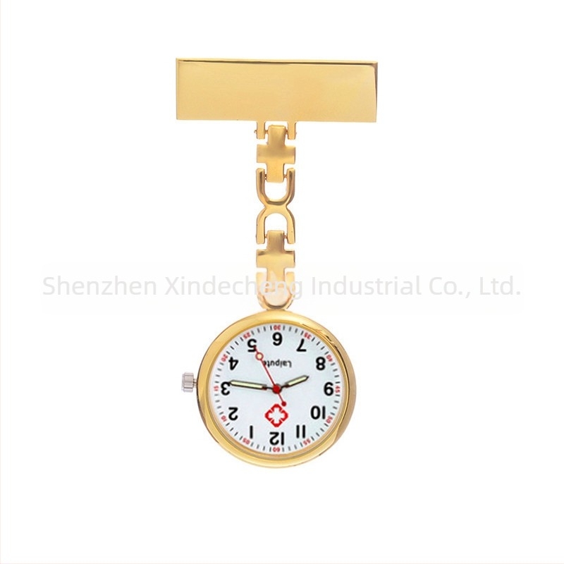 Džepni sat za medicinske sestre — kvarcni mehanizam, svjetleće kazaljke, ženski stil, sladak dizajn za studentice, kućište od cinkove legure