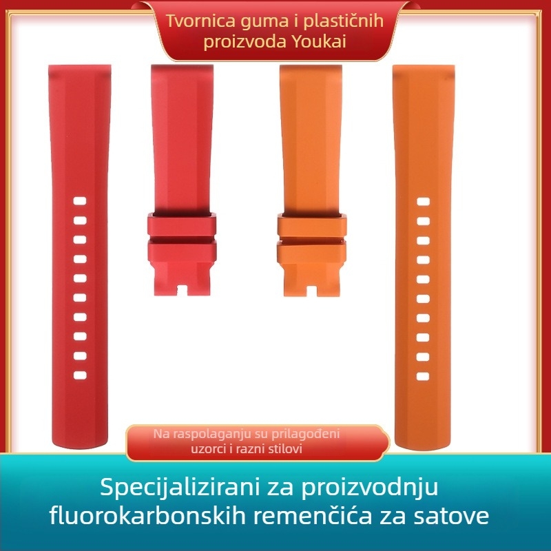 Langbowan narukvica za sat od fluor-gume — univerzalna, podrijetlo Shenzhen, izdanje ljeta 2025, stil: svestran