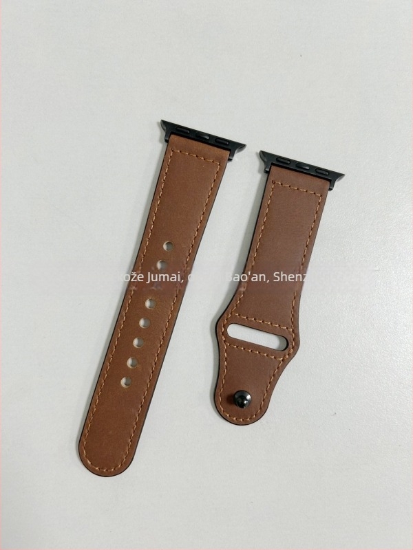 Rem za Apple Watch Series 7 od prave kože, Crazy Horse uzor, s nitovima