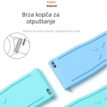 Pilot narukvica za sat, gumena, stil Fresh and Sweet, proljeće 2024