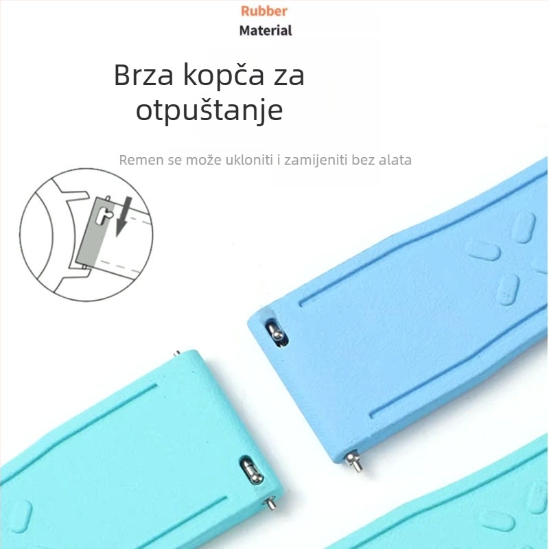 Pilot narukvica za sat, gumena, stil Fresh and Sweet, proljeće 2024