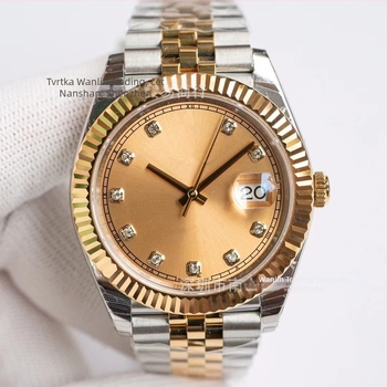 Mehanički ručni sat s mehanizmom Swiss ETA 3235, safirno staklo, vodootpornost 100 m, kućište i narukvica od nehrđajućeg čelika