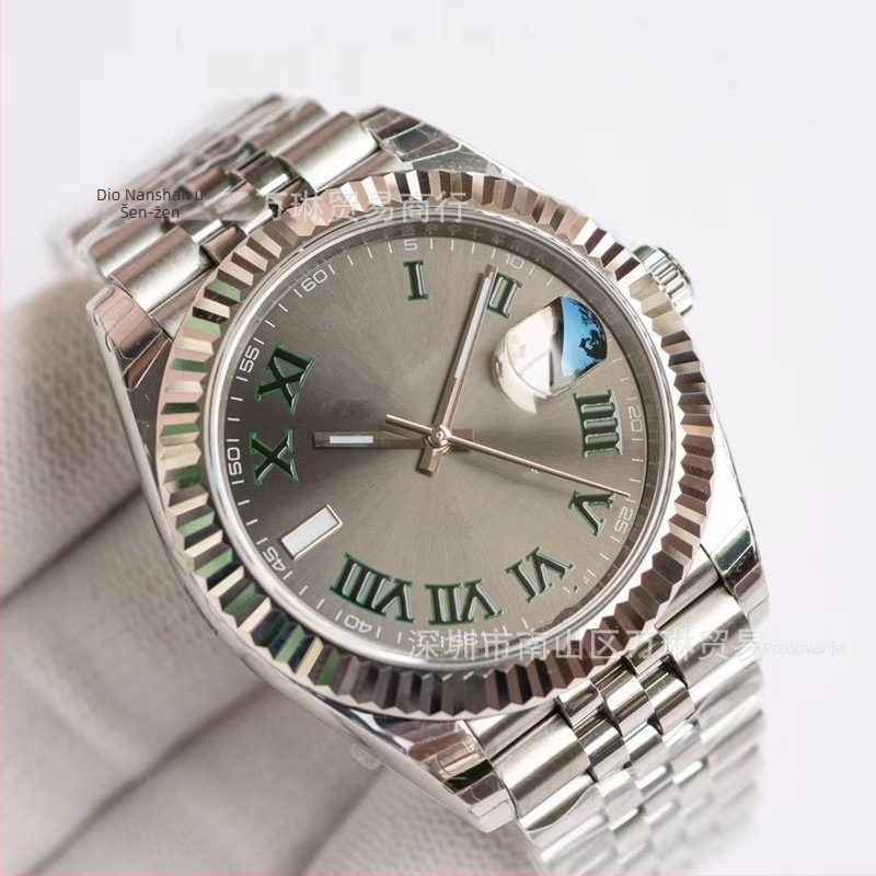 Mehanički ručni sat s mehanizmom Swiss ETA 3235, safirno staklo, vodootpornost 100 m, kućište i narukvica od nehrđajućeg čelika