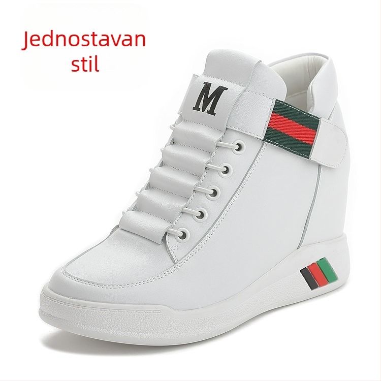 Ženske tenisice s povećanjem visine, Velcro zatvaranje, casual stil, korejski stil, gornji materijal od mikrovlakana